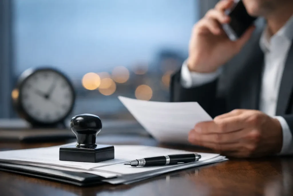 24 Hour Notary Service When Time Matters