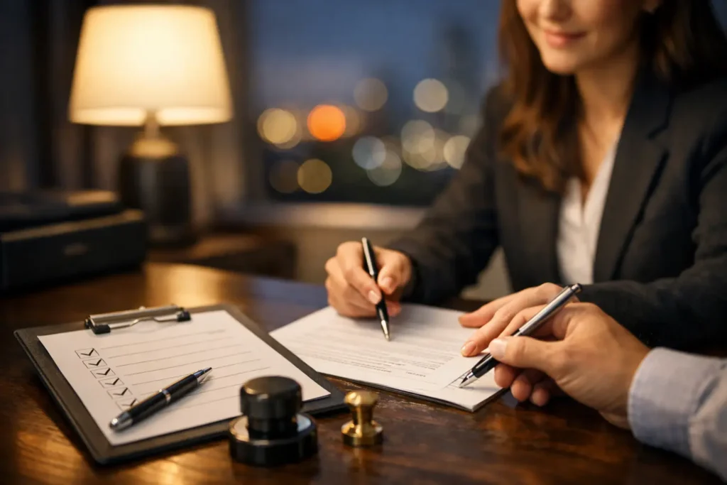 After Hours Notary Service Review Checklist